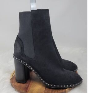 Rag And Bone Studded Chelsea Black Boots Made In Italy